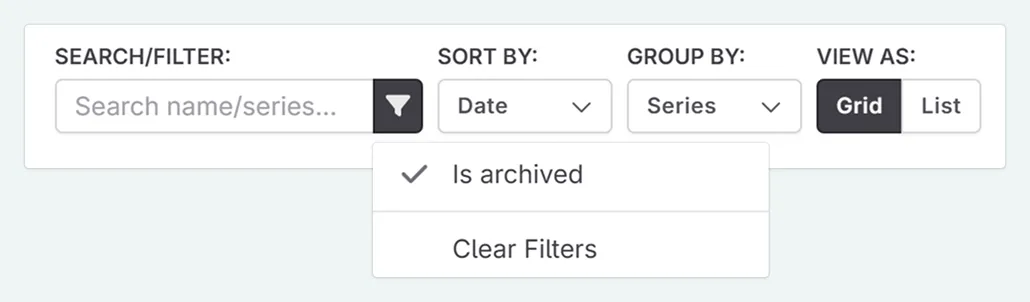 Finding archived novels