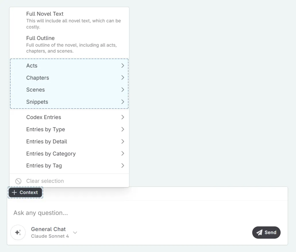 Adding context to an AI message