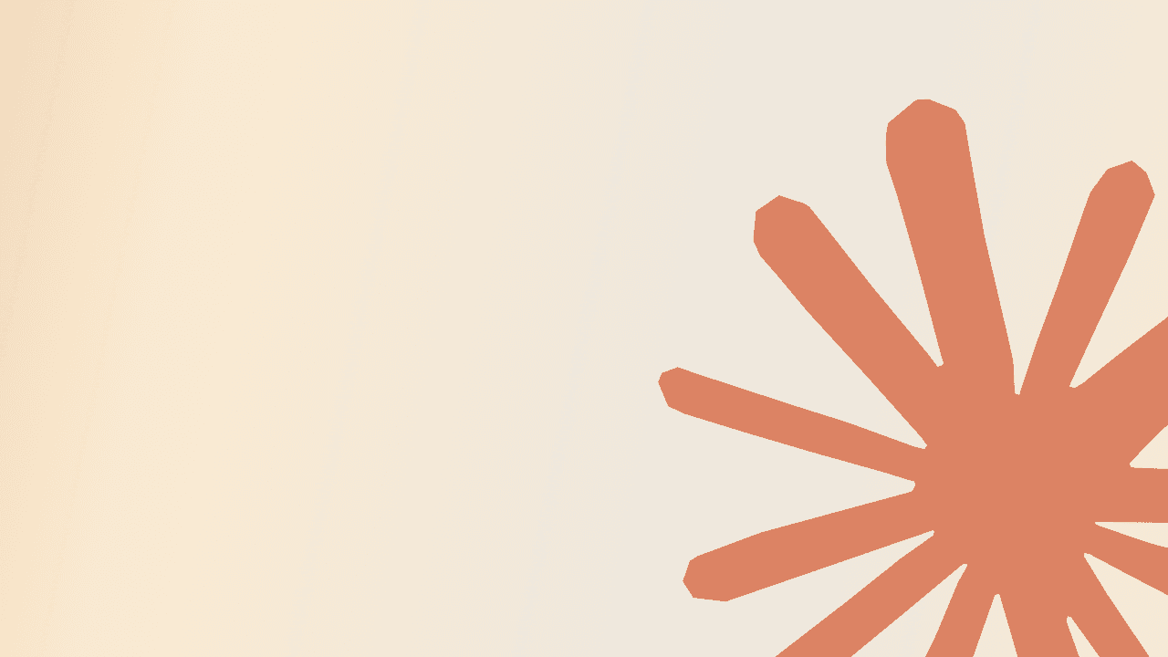 The Anthropic logo on a pale orange background