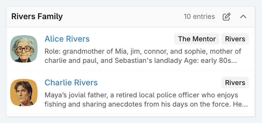 Codex in custom category section