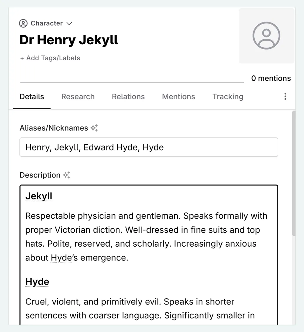 codex entry for Jekyll and Hyde