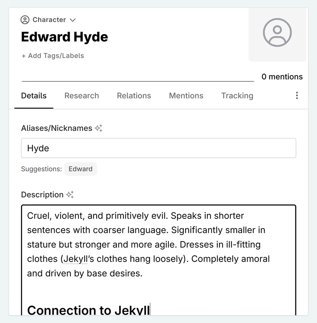 codex entry for Hyde