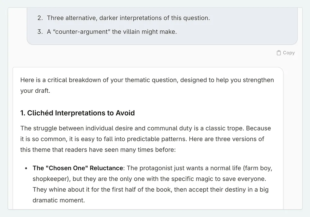 See example interaction here.
