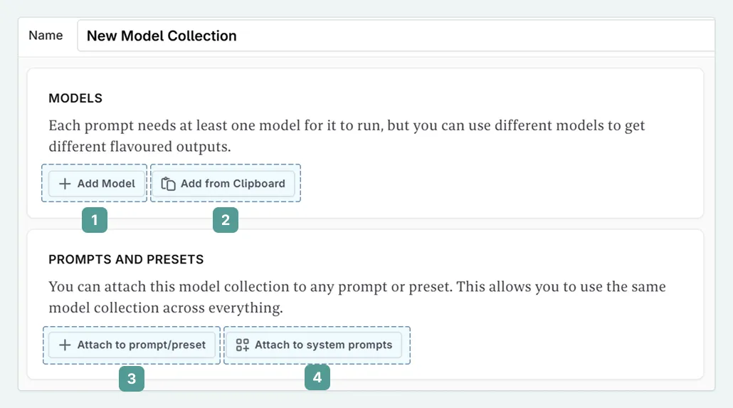 model collection view