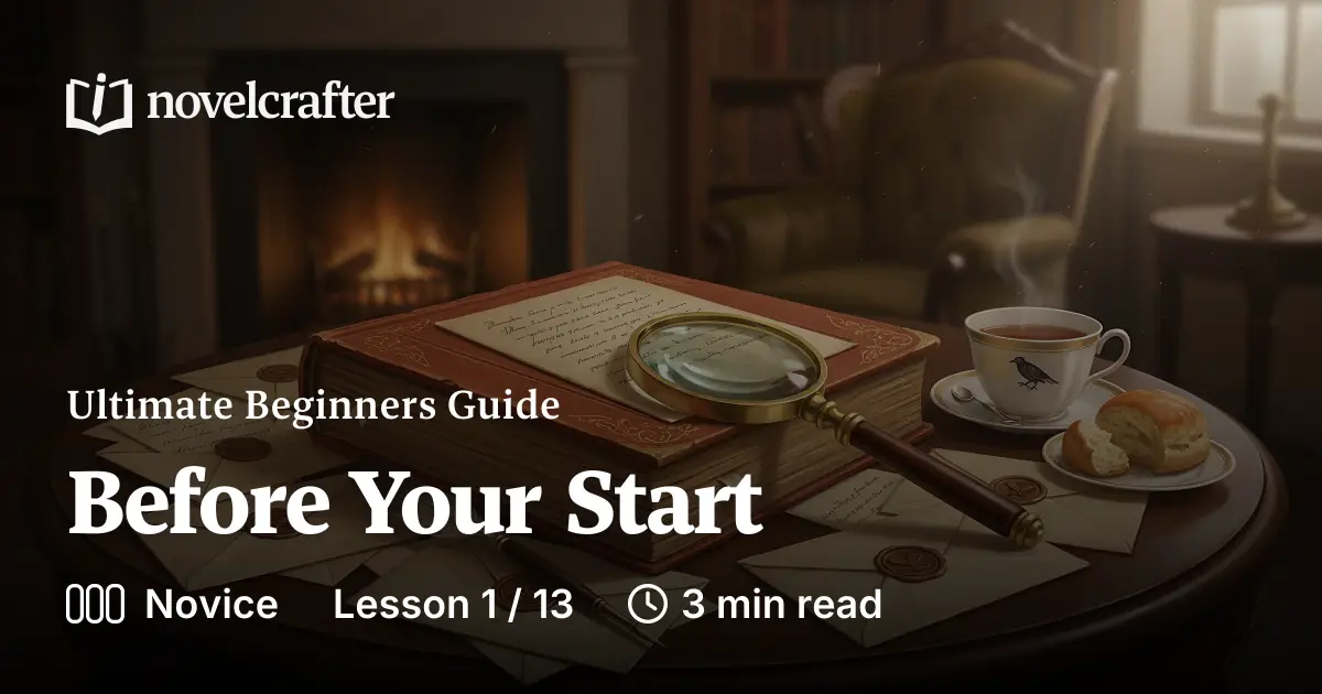 Before Your Start Ultimate Beginners Guide Novelcrafter