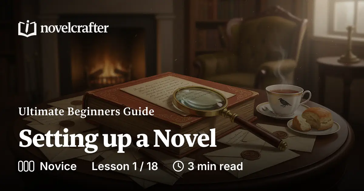Setting up a Novel - Ultimate Beginners Guide - Novelcrafter