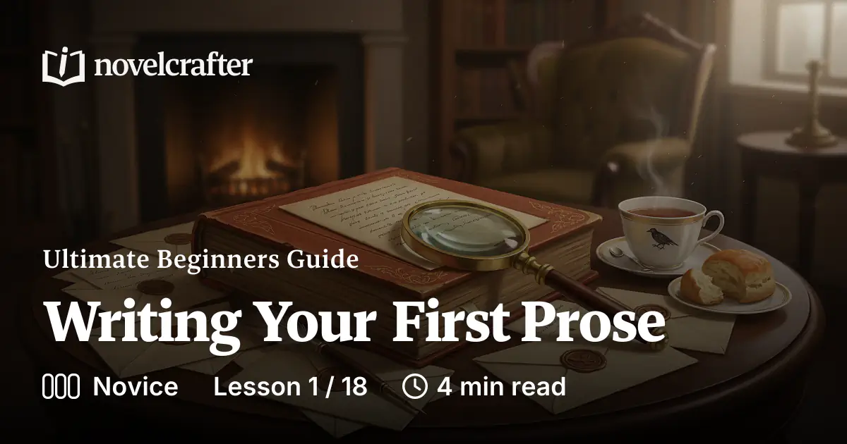 Writing Your First Prose - Ultimate Beginners Guide - Novelcrafter