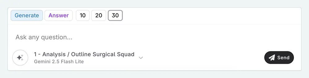 Prompt inputs for the Outline Surgical Squad