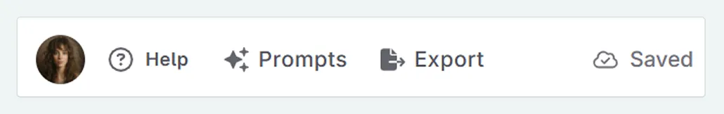prompt library button